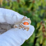 Size 6.5 Spiny Oyster Shell and Turquoise Ring