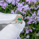 Size 8.5 Tsavorite Garnet Ring