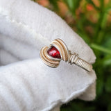 Size 7 Garnet Ring