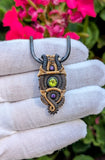 Peridot and Amethyst Pendant