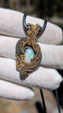 Ethiopian Opal and Citrine Pendant