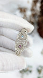 AASB: Swiss Blue Topaz and Rhodolite Garnet Pendant