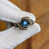 Size 9.5 Labradorite Multistone Ring