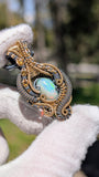 Ethiopian Opal and Citrine Pendant