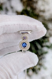 Sapphire and Amethyst Pendant