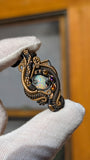 Ethiopian Opal, Citrine, Amethyst, and Hessonite Garnet Pendant
