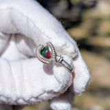 Size 7 ¼ Black Ethiopian Opal Ring