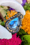 Double Bailed Labradorite Pendant