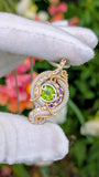 Peridot and Amethyst Pendant