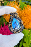 Double Bailed Labradorite Pendant