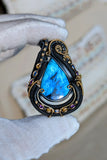 Double Bailed Labradorite Pendant