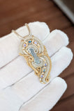 Aquamarine, Tanzanite, and London Blue Topaz Pendant