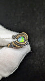 Size 6 Ethiopian Opal and Tigers Eye Ring