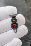 Apollo 3 - Garnet and Citrine Pendant