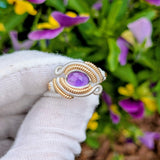Size 8.5 Amethyst Ring