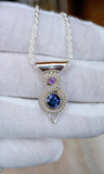 Apollo 10 - Sapphire and Amethyst Pendant