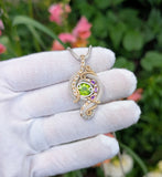 Peridot and Amethyst Pendant