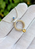 Portal Series: Citrine and Sapphire Pendant