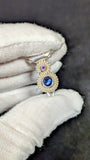 Sapphire and Amethyst Pendant