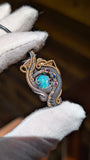 Ethiopian Opal, Sapphire, and Amethyst Pendant