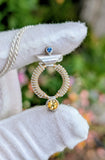 Portal Series: Citrine and Sapphire Pendant