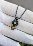 Swiss Blue Topaz: Singularity Series Pendant