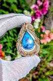 Double Bailed Labradorite Pendant
