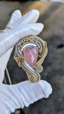 Rose Quartz, Tanzanite, and Citrine Pendant