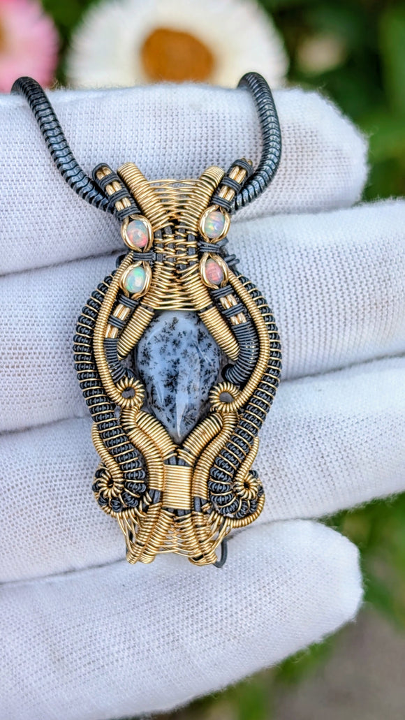 Dendritic Opal Pendant