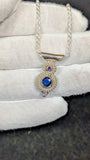 Sapphire and Amethyst Pendant