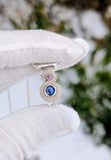 Sapphire and Amethyst Pendant