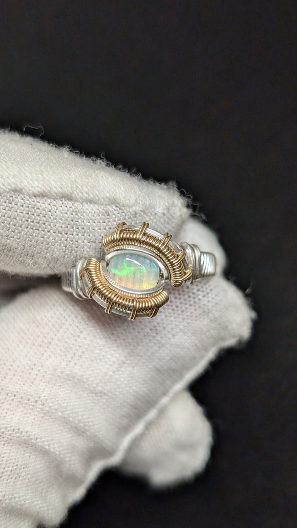 Size 6 ¾ Ethiopian Opal Ring