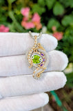 Peridot and Amethyst Pendant