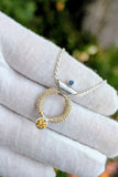 Portal Series: Citrine and Sapphire Pendant