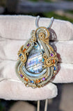 Double Bailed Labradorite Pendant