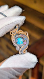 Ethiopian Opal, Sapphire, and Amethyst Pendant