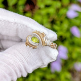 Size 8 Peridot Ring