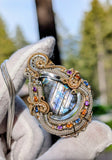 Double Bailed Labradorite Pendant