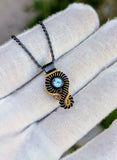 Swiss Blue Topaz: Singularity Series Pendant