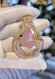 Rose Quartz, Tanzanite, and Citrine Pendant