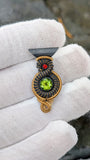 Apollo 5 - Peridot and Garnet Pendant
