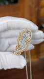 Aquamarine, Tanzanite, and London Blue Topaz Pendant