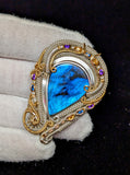 Double Bailed Labradorite Pendant