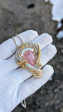 Rose Quartz, Tanzanite, and Citrine Pendant