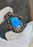Double Bailed Labradorite Pendant