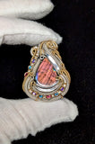 Labradorite, Pink Tourmaline, and London Blue Topaz Pendant