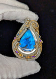 Double Bailed Labradorite Pendant