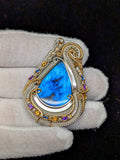 Double Bailed Labradorite Pendant