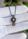 Swiss Blue Topaz: Singularity Series Pendant