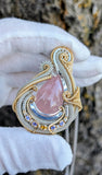 Rose Quartz, Tanzanite, and Citrine Pendant